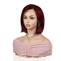 Readytogo Glueless Full Frontal 100% Brazilian Hair 8 Inch Bob Wig Color 99j