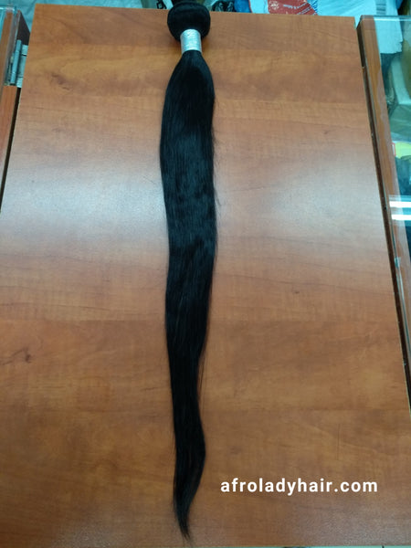 12A BRAZILIAN STRAIGHT HAIR SINGLE BUNDLE 22" NATURAL COLOR