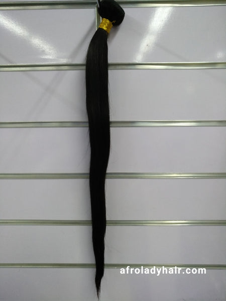 12A BRAZILIAN STRAIGHT HAIR SINGLE BUNDLE 26" NATURAL COLOR