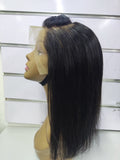 GLUELESS 12A BRAZILIAN HAIR EAR TO EAR FRONTAL WIG 10 INCH NATURAL COLOR#