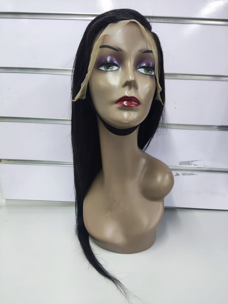 12A BRAZILIAN HAIR EAR TO EAR FRONTAL WIG 18 INCH NATURAL COLOR