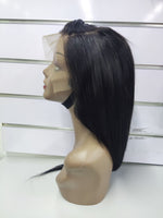 12A BRAZILIAN HAIR EAR TO EAR FRONTAL WIG 18 INCH NATURAL COLOR